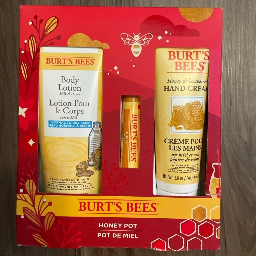 Burt's Bees Honey Pot Gift Set - Yellow